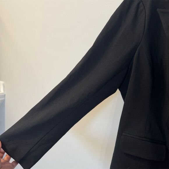 Lane Bryant Women's Blazer Jacket Size 22 Black Double-Breasted look nautical - Picture 8 of 9